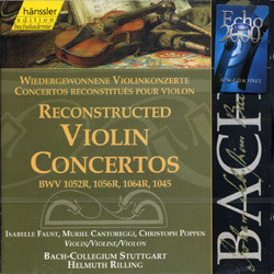 [중고] Isabelle Faust, Helmuth Rilling / Bach : Reconstructed Violin Concertos (수입/138)
