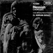 [LP] Adrian Boult / Handel : Messiah - Choruses (미개봉/sxl6009)