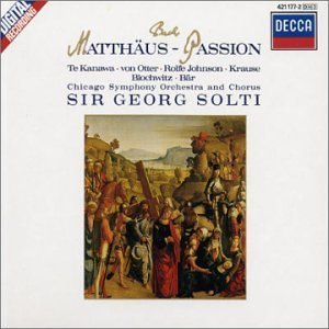 [중고] Georg Solti / Bach : Matthaus-Passion (수입/4256912)