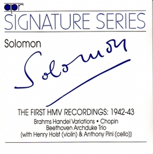 Solomon / Solomon - The First HMV Recordings: 1942-43 (미개봉/수입/apr5503)