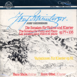 Hans Maile, Horst Gobel / Rheinberger : Violin Sonata No.1 &amp; 2 (수입/미개봉/cth2077)