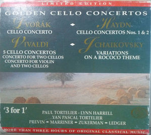 [중고] V.A. / Golden Cello Concertos: Dvorak, Haydn, Vivaldi, Tchaikovsky (3CD/ekcd02031~3)