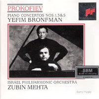 [중고] Yefim Bronfman, Zubin Mehta / Prokofiev : Piano Concertos No1.3&amp;5 (수입/sk52483)