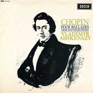 [중고] [LP] Vladimir Ashkenazy / Chopin : Four Ballades, Trois Nouvelles Etudes (sel0288)