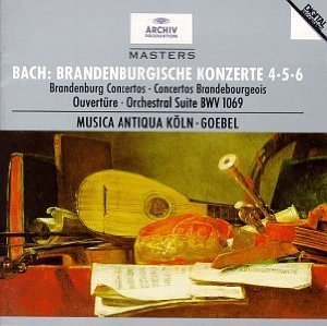 [중고] Musica Antiqua K&amp;ouml;ln, Reinhard Goebel / Bach, J.S.: Brandenburg Concertos Nos.4, 5 &amp; 6; Overture No.4 (수입/4472882)