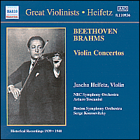 [중고] Jascha Heifetz / Beethoven, Brahms : Violin Concertos (수입/8110936)