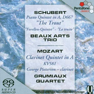 [중고] Beaux Arts Trio / 슈베르트: 피아노 오중주  &amp; 모차르트: 클라리넷 오중주 (SACD/수입/5186121)