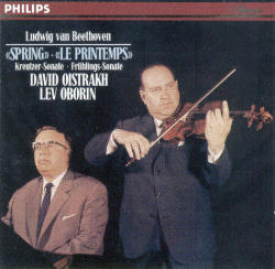 [중고] David Oistrakh, Lev Oborin / Beethoven : Violin Sonata No.9 &#039;Kreutzer&#039;, Violin sonata No.5 &#039;Spring&#039; (수입/4122552)