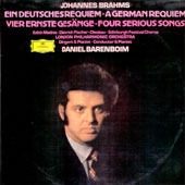 [중고] [LP] Daniel Barenboim / Brahms : A German Requiem, Four Serious Songs (2LP/sel200411)