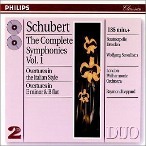 [중고] V.A. / Schubert  - The Complete Symphonies Vol.1, Sawalisch (2CD/dp4526/홍보용)