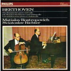 [중고] Mstislav Rostropovich, Sviatoslav Richter / Beethoven: The Sonatas for Piano and Cello (2CD/홍보용/dp0514)