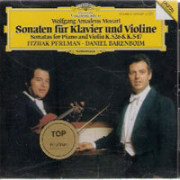 [중고] Itzhak Paerlman, Daniel Barenboim / Mozart : Violin Sonaten kV526 &amp; KV547 (홍보용/dg1945)