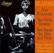 [중고] Marian Anderson / Brahms: Alto Rhapsody; Two Viola Sonatas; Two Songs for Alto &amp; Viola (수입/lab150)