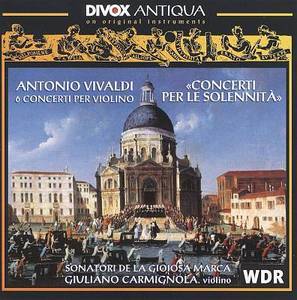 [중고] G.Carmignola / Vivaldi : 6 Concerti Per Le Solennita (수입/cdx79605)