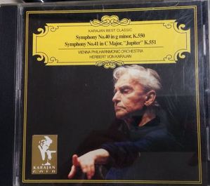 [중고] Herbert von Karajan / Vienna Philharnmonic Orchestra: Mozart Symphony No.40 in g minor, K.550, 41 in C Major, &quot;Jupiter&quot; K.551 (ywkc1196)