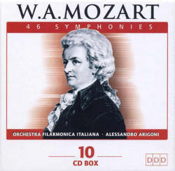 [중고] Alessandro Arigoni / Mozart : 46 Complete Symphonies (10CD/수입)