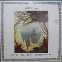 [중고] [LP] Martyn Hill, Christopher Hogwood / Weber : Songs (수입/dlso523)