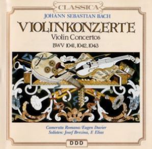 [중고] Camerata Romana, Eugen Duvier, Josef Brezina, F. Elias / Bach : Violin Concertos BWV 1041, 1042, 1043 (수입/cd50024)