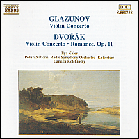 [중고] Ilya Kaler, Camilla Kolchinsky / Glanzunov, Dvorak : Violin Concertos (수입/8550758)