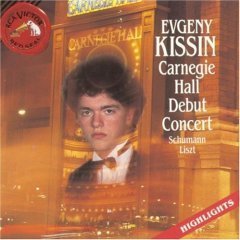 [중고] Evgeny Kissin / Carnegie Hall Debut Concert Highlight - Schumann, Liszt (수입/09026612022)