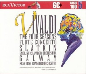 [중고] Leonard Slatkin, James Galway / Vivaldi : The Four Seasons, Concertos (bmgcd9805)