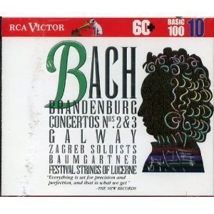 [중고] Rudolf Baumgartner, James Galway / Bach : Brandenburg Concertos 2 &amp; 3; Orchestral Suite No. 2; Concerto in E Minor (bmgcd9810)