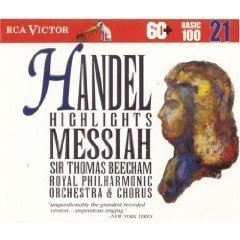 [중고] Thomas Beecham / 헨델 : 메시아 - 하이라이트 (Handel : Messiah - Highlights/bmgcd9821)