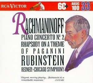 [중고] Artur Rubinstein, Fritz Reiner, Anna Moffo, Leopold Stokowski / Rachmaninoff : Piano Concerto No.2, Rhapsody on a Theme of Paganini (bmgcd9833)