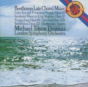 [중고] Michael Tilson Thomas / Beethoven : Late Choral Music (수입/mk33509)