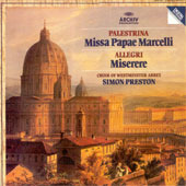 [중고] [LP] Simon Preston / Palestrina : Missa Papae Marcelli, Allegri: Miserere (selrg2100)