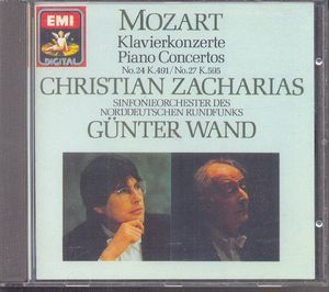 [중고] Christian Zacharias, Gunter Wand / Mozart : Piano Concertos No. 24 &amp; 27 (ekcd02052/7474322)