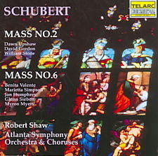 [중고] Robert Shaw, Atlanto Symphony Orcherstra &amp; Chorus / Schubert : Mass No.2 &amp; Mass No.6 (수입/cd80212)