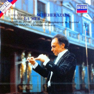 [중고] Charles Dutoit, Lorin Maazel / Rimsky- Korsakov : Scheherazade; Debussy : La Mer (일본수입/4304662)