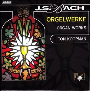 [중고] Ton Koopman / J.S. Bach - Orgelwerke (6CD/수입/하드커버 없음/974401~6)
