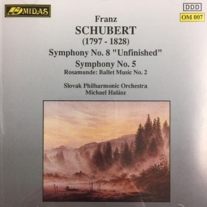 [중고] Slovak Phiharmonic Orchestra, Michael Halasz / Schubert : Symphony No.8 &quot;Unfinished&quot;, Symphony No.5 (수입/om007)