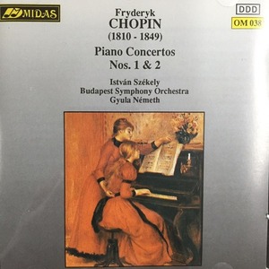 [중고] Istvan Szekely, Budapest Symphony Orchestra, Symphony Orchestra, Gyula Nemeth / Chopin : Piano Concertos Nos. 1&amp;2 (수입/om038)