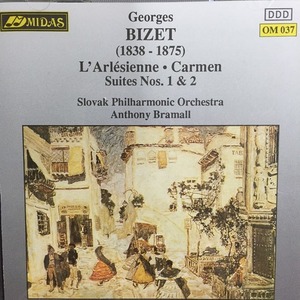 [중고] Slovak Phiharmonic Orchestra, Anthony Bramall / Bizet : L&#039;Arlesienne, Carmen Suites Nos. 1 &amp; 2 (수입/om037)