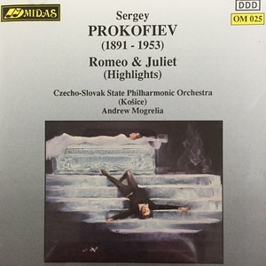 [중고] Czecho-Slovak State Philharmonic Orchestra, Andrew Mogrelia / Prokofiev : Romen &amp; Juliet (Highlights) (수입/om025)