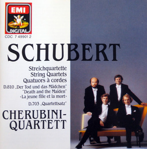 [중고] Cherubini Quart / SCHUBERT - Quatuor &amp;agrave; cordes n°14 en r&amp;eacute; mineur D.810 &#039;D (수입/cdc7499012)