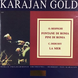 [중고] Karajan / Respighi : Fontane Di Roma, Pini Di Roma, Debussy : La Mer (Gold CD/nc29)