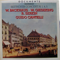 [중고] [LP] W.Backhaus, W.Giesekinh, R.Serkin ,  - Guido Cantelli / Beethoven: Conceri No.1,4,5 (2LP,수입,DOC54) - SW71