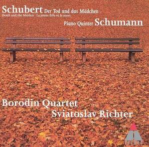 [중고] Borodin Quartet / Schubert String Quartet No.14, Schumann Piano Quintet in E flat major, op.44 (0630182532)
