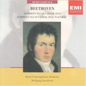 [중고] Wolfgang Sawallisch / Beethoven : Symphonies Nos. 5 &amp; 6 (EMI Best Classic 2)