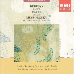 Lorin Maazel / Debussy : La Mer, Ravel : Bolero, Mussorgsky : Pictures At An Exhibition (EMI Best Classic 7/미개봉)