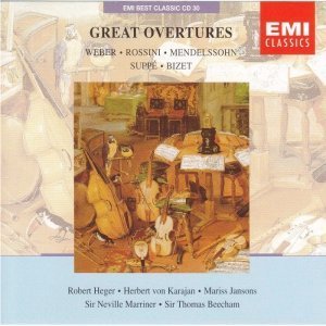 Herbert Von Karajan Etc. / Great Overtures (EMI Best Classic 26/미개봉)