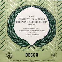 [중고] [LP] Clifford Curzon(Piano) with London Symphony Orch. 0 Anatole Fistoulari / Grieg : Concerto in A minor for Piano and Orch. Op.16 (수입,LXT2657) -SW84