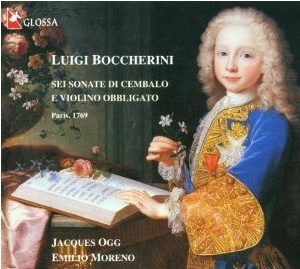 [중고] Jacques Ogg, Emilio Moreno / Boccherini: Sei Sonate Di Cembalo E Violino Obbligato Op.5 (Digipack/수입/gcd920306)