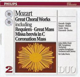 [중고] Colin Davis / Mozart: Great Choral Works (수입/2CD/4388002)