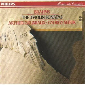 [중고] Arthur Grumiaux, Gyorgy Sebok / Brahms : The 3 Violin Sonatas (dp1757)