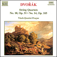 [중고] Vlach Quartet Prague / Dvorak: String Quartet No.10 Op.51, No.14 Op.105 (수입/8553374)